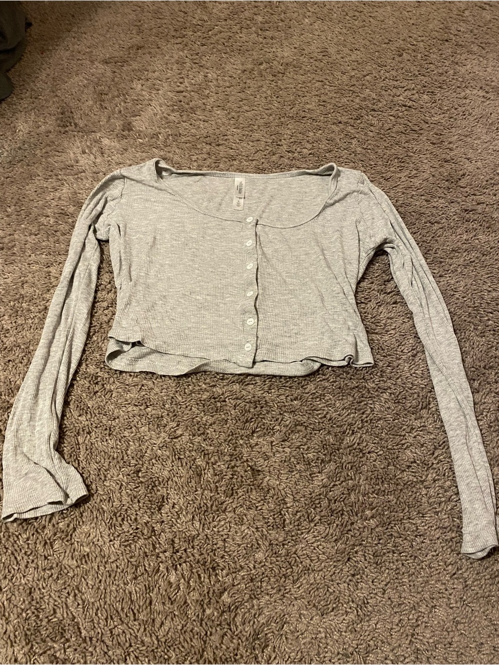 Wild Fable gray button long sleeve